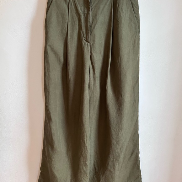 COS - LINEN WIDE LEGGED PANTS - SIZE 6 - Picture 4 of 6